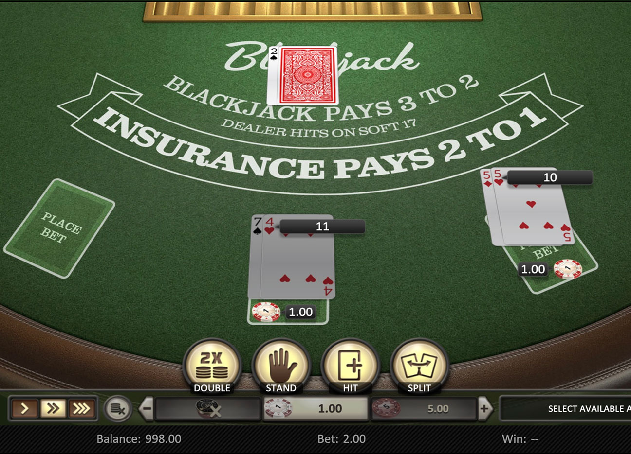 Single Deck Blackjack