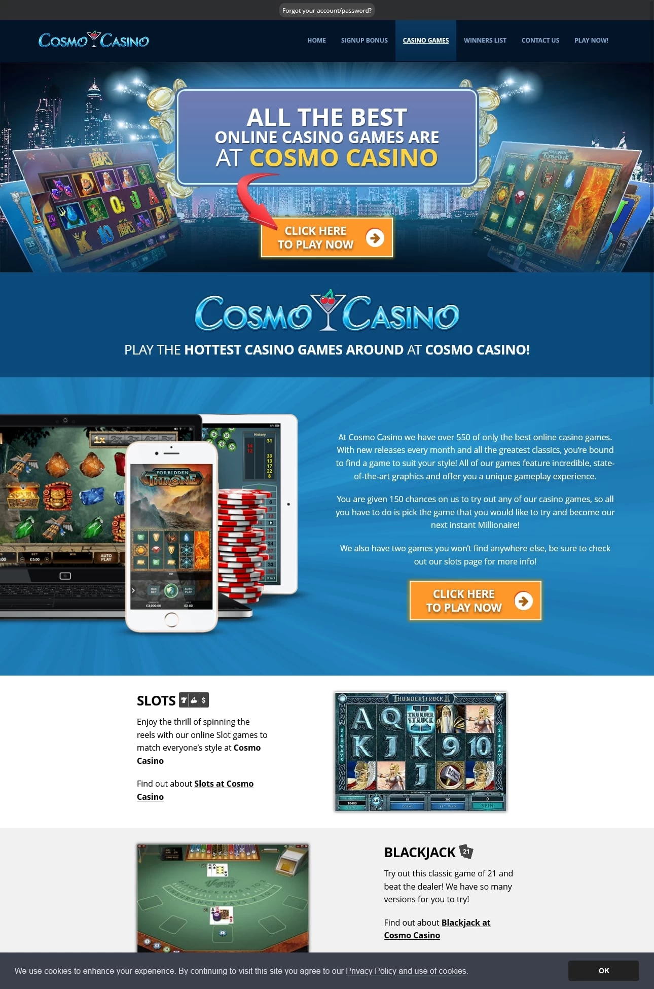 10 Things You Have In Common With cosmo casino online